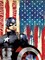 DIY 5D Diamond Painting Superhero and Flag by Numbers Kits for Adult and Kids,Round Full Drill Crystal Rhinestone Cross Stitch Arts Craft Canvas for Home Wall Decor.(11.8X15.7in/30X40cm)